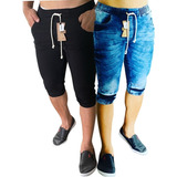2 Bermuda Jogger Jeans