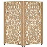 2 Biombo Com Rodinha Painel Repartido Divisoria De Ambiente Decoração Rodizio  Mandala 