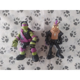 2 Bonecos Bebop & Donatello Tartarugas Ninja 