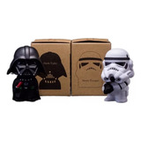 2 Bonecos Star Wars Darth Vader + Stormtrooper 10cm -na Cxa