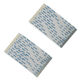 2 Cabos Flat 80 Vias X 6cm Para Tcon Tv Tcl 55p8m