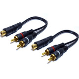 2 Cabos Rca Y