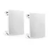 2 Caixas De Som Embutir Parede Forro Gesso Quadrada Potente Cor Branco