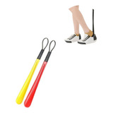 2 Calçadeira Calçador De Sapato Tênis Plástico Cabo Longo
