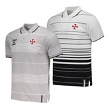 2 Camisas Polo Infantis Vasco Da Gama Fio Tinto Oficiais+ Nf