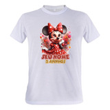 2 Camisetas Minnie Vermelha