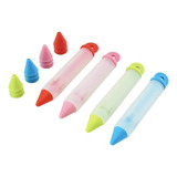 2 Caneta Decoradora Silicone Bolo Cupcake Biscoito 8 Pontas