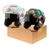 2 Capacetes Aberto Vintage + Oculos Fumê Atomic Universe Nfe
