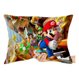 2 Capas Para Travesseiro Mario Bros Super Game Jogo