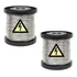 2 Carretel Arame Aço Inox Cerca Elétrica Fio 0 60 Mm 380mts