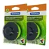2 Carretel P  Aparador Grama 1 Fio Nylon 1 8mm 8m Tramontina