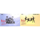 2 Cartões Telefônicos - Beatles - Japoneses - Raros