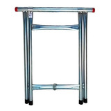 2 Cavaletes Ferro  aço tubular 100x60cm Prata