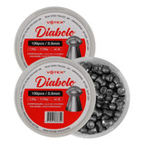 2 Chumbinhos Diabolô 5 5mm 1 153g 260 Unidades   Votex