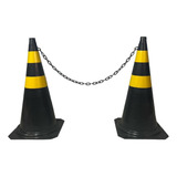 2 Cones De Sinalização P  Estacionamento 75cm   Brinde