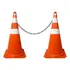2 Cones Sinalização P/ Estacionamento 75cm + Brinde
