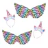2 Conjunto De Asa E Tiara Com Led Para Fantasia