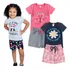 2 Conjunto Infantil Menina Confortavel Macio Lindas Estampas