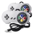 2 Controle Super Nintendo Snes Joystick Usb Emulador Pc Top Cor Cinza Knup Kp-3124