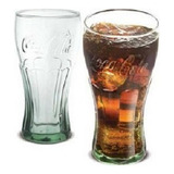 2 Copos Long Drink Contour Coca-cola 473 Ml Em Vidro Cristal
