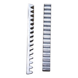 2 Cremalheira Aluminio Gomo