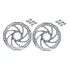 2 Disco Freio Rotor Bike 160mm Inox Com 6 Parafusos 2und Par Cor Prata