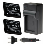 2 Dmw-bck7e + Carregador Para Dmc-fh2 Fh4 Fh5 Fh6 Fh7 Fh25