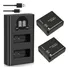 2 Dmw-blg10 Carregador Duplo Para Panasonic Tz80 Tz90 Tz100