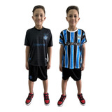 2 Dois Kit Conjunto Infantil Grêmio 2023 Promoção