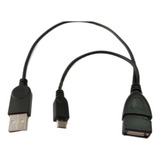 2 Em 1 Otg Micro Usb Host Conversor De Energia Y Adaptador