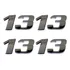 2 Emblema Adesivo Número 1313 Cromado Caminhão Mercedes Benz