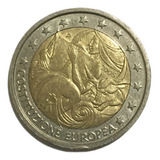 2 Euros 2005 - Constituição Europeia- Frete Grátis