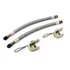 2 Extensão Flexível C/bico 210mm Malha Aço E 2 Suporte