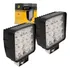 2 Farol Auxiliar Quadrado 16 Leds 48w 9-60v 6000k 3500lm