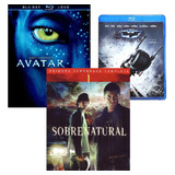 2 Filmes Bluray Avatar / Batman + 1 Dvd Box Supernatural