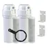2 Filtros Cavalete Caixa Dágua 2 Refil Carbon Block Suporte
