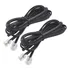 2 Fios Telefone Fixo 1 Metro Rj11 X Rj11 Cabo 4 Vias Preto