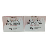 2 Geis Kaisa -1 Pink Shine Com Glitter + 1gel A Sua Escolha