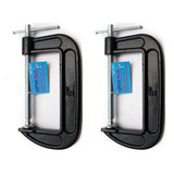 2 Grampos Tipo C Profissional Marceneiro Heavy Duty 5 Pol