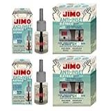 2 Jimo Anti Inset Elétrico Aparelho E Frasco 60 Noites   2 Refil Anti Inset 60 Noites Ação Repelente