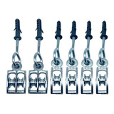 2 Kits Completo Carretilhas Metal Para Varal Teto Apto Casa*