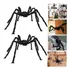 2 Kits De Aranhas Pretas Gigantes Para O Halloween, Decoraçã