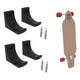 2 Kits Suporte De Parede Universal Skate Longboard Vertical