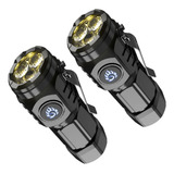 2*lanterna Monster Eyes Mini Flash Lanterna Led Recarregável