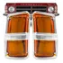 2 Lanterna Opala 75 76 77 78 79 Dianteira Ambar C/ Aro Par