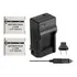 2 Li-50b + Carregador Para Olympus Sp-800, Sz30 Mju 1030