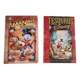 2 Livros Gibis Disney Ducktales E Tesouros Capa Dura 