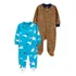 2 Macacões Carters 0-3 Meses Menino Fleece