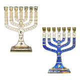 2 Menorah Candelabro Judaico