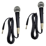 2 Microfones Fio Dinamico